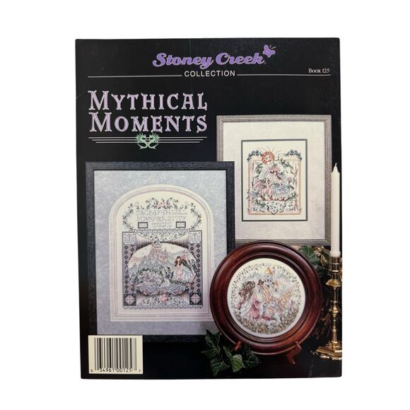 Vintage Mythical Moments Cross Stitch Pattern Book STONEY CREEK Dragons Castle - Picture 2 of 4